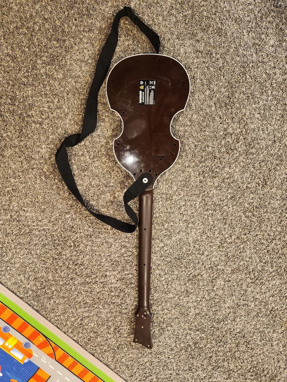 Beatles Rock Band Hofner Style Sunburst Violin-Body Wall Art - Brown/Golden
